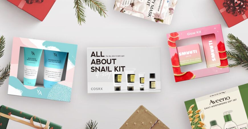 Suositut kosmetiikan lahjapakkaukset on hyvä joululahja.