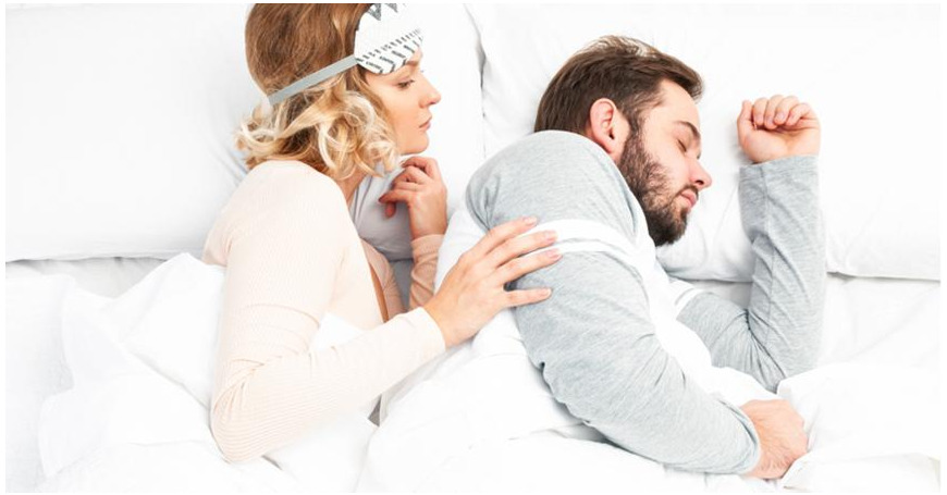 kuorsaava puoliso häiritsee naisen nukkumista