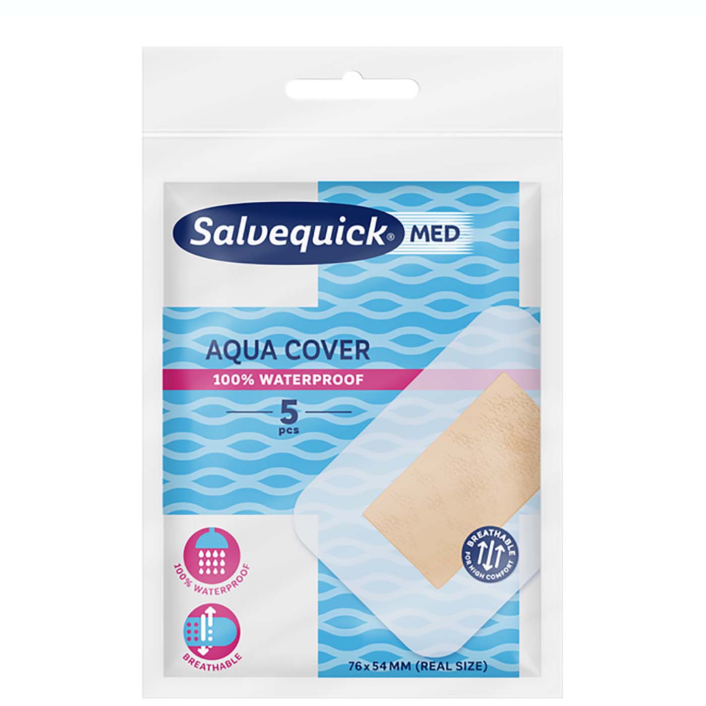 Salvelox Med Maxi Cover XXL – Sterile Wundauflage In Großformat (97x79 Mm), 5 Stück