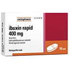 IBUXIN RAPID 400 mg TABLETTI, KALVOPÄÄLLYSTEINEN 10 fol