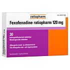 FEXOFENADINE RATIOPHARM 120 mg TABLETTI, KALVOPÄÄLLYSTEINEN 30 fol
