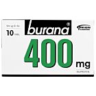 BURANA 400 mg TABLETTI, KALVOPÄÄLLYSTEINEN 10 fol