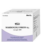 MAKROGOLI ORION 12 g JAUHE ORAALILIUOSTA VARTEN, ANNOSPUSSI 50 x 12 g
