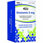 DESTAMIN 5 mg TABLETTI, KALVOPÄÄLLYSTEINEN 100 fol