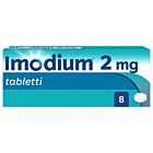 IMODIUM 2 mg TABLETTI, KALVOPÄÄLLYSTEINEN 8 fol