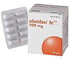 OBSIDAN FE++ 100 mg KAPSELI, KOVA 50 fol