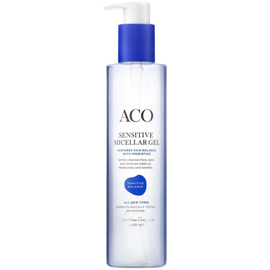 ACO FACE SENSITIVE MICELLAR GEL 200 ML Yliopiston Apteekki