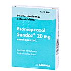 ESOMEPRAZOL SANDOZ 20 MG OHUTSUOLESSA HAJOAVA TABLETTI 14 fol