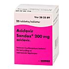 ACICLOVIR SANDOZ 200 MG TABLETTI 25 kpl