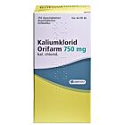 KALIUMKLORID ORIFARM 750 MG PITKÄVAIKUTTEINEN TABLETTI 250 kpl