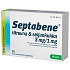 SEPTABENE SITRUUNA & SELJANKUKKA 3/1 MG IMESKELYTABLETTI 16 fol