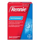 RENNIE PEPPERMINT IMESKELYTABLETTI 24 fol