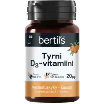 BERTIL'S TYRNI D-VITAMIINI 100 KPL