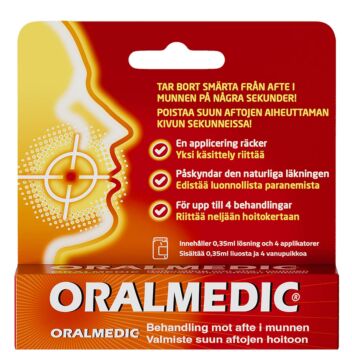 ORALMEDIC LIUOS AFTOJEN HOITOON 0,35 ML
