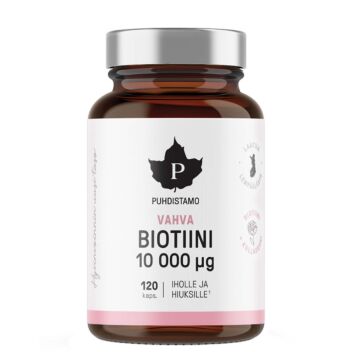 PUHDISTAMO VAHVA BIOTIINI 10 000 MIKROG KAPSELI 120 kpl