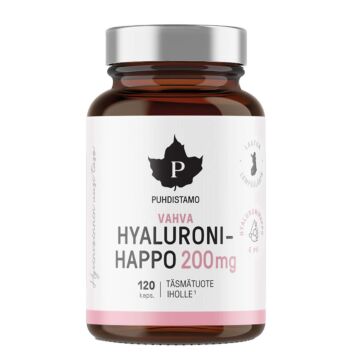 PUHDISTAMO VAHVA HYALURONIHAPPO 200 MG KAPS 120 kpl