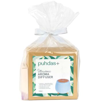 PUHDAS+ AROMA DIFFUSER 140 ML + ETEERINEN ÖLJY LAVENTELI 10 ML