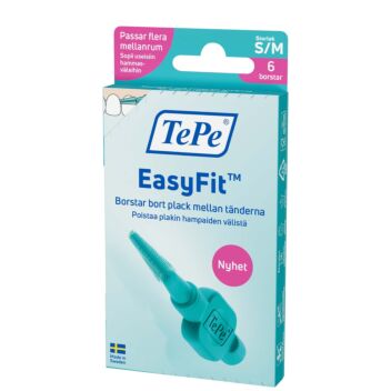 TEPE EASYFIT HAMMASVÄLIHARJA S/M 6 KPL