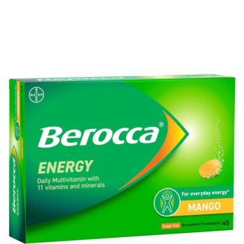 BEROCCA ENERGY MANGO PORETABLETTI 45 kpl