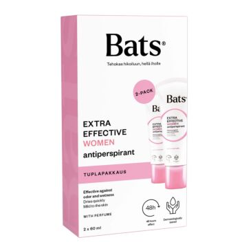 BATS ROLL-ON WOMEN ANTIPERSPIRANTTI 2x60 ml