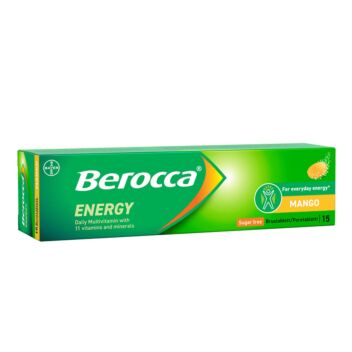 BEROCCA ENERGY MANGO PORETABLETTI 15 kpl
