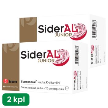 SIDERAL JUNIOR SÄÄSTÖPAKKAUS 2 X 20 PSS