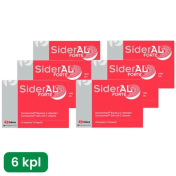 SIDERAL FORTE SÄÄSTÖPAKKAUS 6 X 20 KAPS