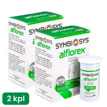 SYMBIOSYS ALFLOREX SÄÄSTÖPAKKAUS 2 X 30 KAPS