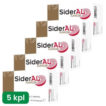 SIDERAL JUNIOR SÄÄSTÖPAKKAUS 5 X 20 PSS