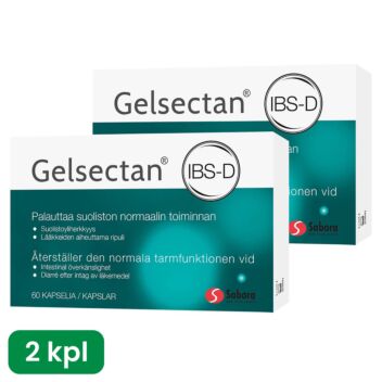 GELSECTAN SÄÄSTÖPAKKAUS 2 X 60 KAPS
