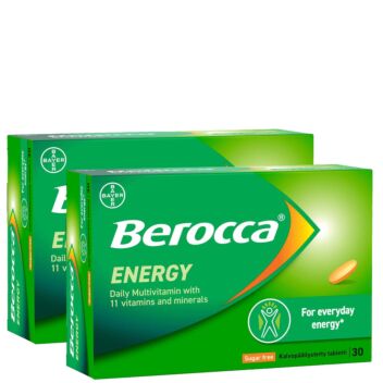 BEROCCA ENERGY TABLETTI SÄÄSTÖPAKKAUS 2 X 30 kpl