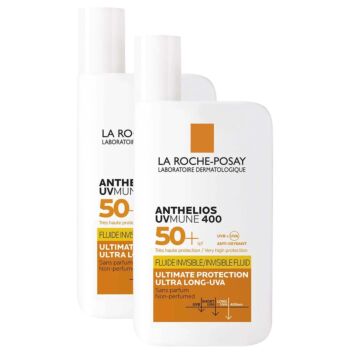 LA ROCHE-POSAY ANTHELIOS UVMUNE INVISIBLE FLUID SPF50+ SÄÄSTÖPAKKAUS 2 X 50 ML
