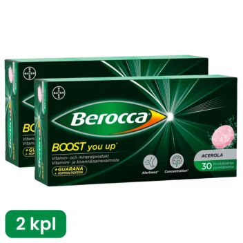 BEROCCA BOOST PORETABLETTI SÄÄSTÖPAKKAUS 2 X 30 kpl