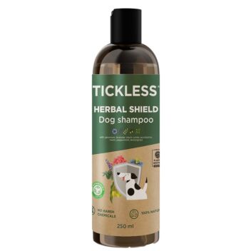TICKLESS HERBAL SHIELD PUNKKISHAMPOO KOIRILLE 250 ml