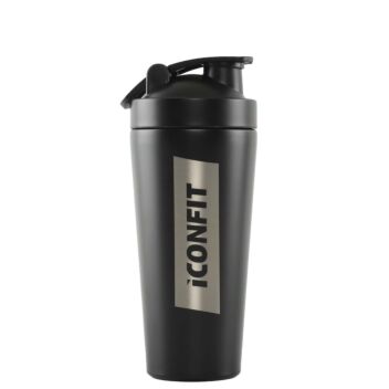 ICONFIT SHAKER STAINLESS STEEL 800 ML BLACK 1 kpl
