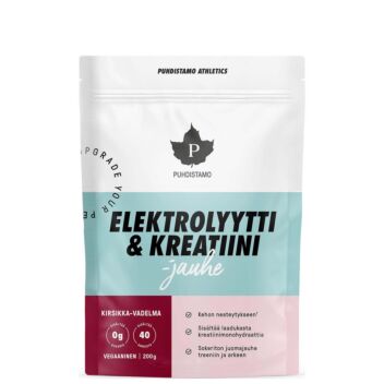 PUHDISTAMO ELEKTROLYYTTI&KREATIINI-JAUHE KIRSIKKA-VADELMA 200 g