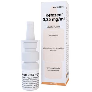 KETAZED 0,25 mg/ml SILMÄTIPAT, LIUOS 10 ml
