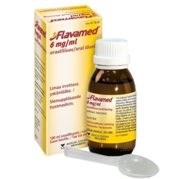 Flavamed 6mg/ml oraaliliuos on limaa irrottava yskänkääke.