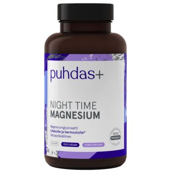 PUHDAS+ NIGHT TIME MAGNESIUM 120 KPL