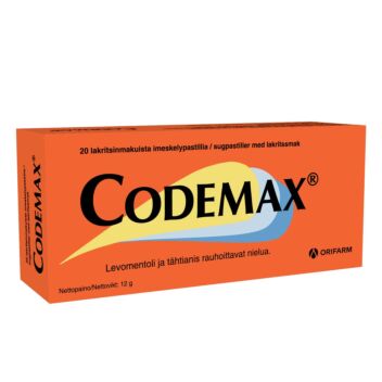 CODEMAX IMESKELTÄVÄ PASTILLI 20 kpl