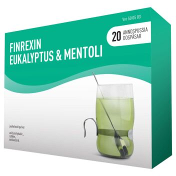 FINREXIN EUKALYPTUS & MENTOLI 350/30/300 mg JAUHE 20 x 5 g
