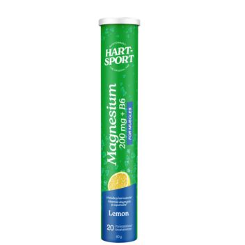 HART-SPORT MAGNESIUM 200MG+B6 PORETABLETTI SITRUUNA 20 kpl