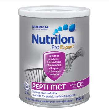 NUTRILON PEPTI MCT JAUHE, IMEVÄISTEN RAVINTOVALMISTE 450 G