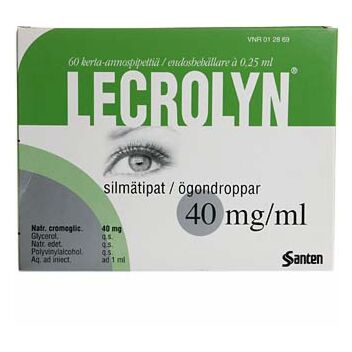 LECROLYN 40 mg/ml SILMÄTIPAT, LIUOS, KERTA-ANNOSPAKKAUS 60 x 0,2 ml