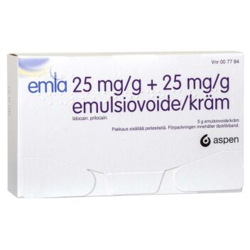 EMLA 25/25 mg/g EMULSIOVOIDE 5 g