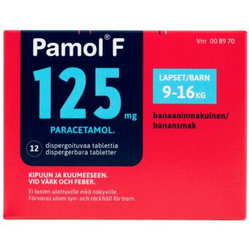 PAMOL F 125 mg DISPERGOITUVA TABLETTI 12 fol