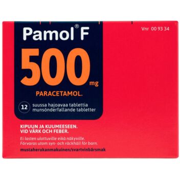 PAMOL F 500 mg TABLETTI, SUUSSA HAJOAVA 12 fol