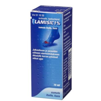 LAMISIL 1 % SUMUTE IHOLLE, LIUOS 15 ml