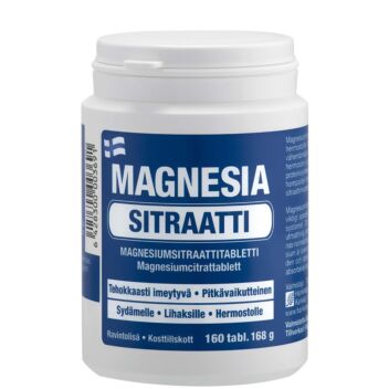 MAGNESIA SITRAATTI 300 TABL 160 KPL