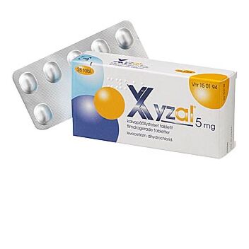 XYZAL 5 mg TABLETTI, KALVOPÄÄLLYSTEINEN 28 fol
